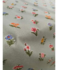 Tissu percale 100% coton "Demoiselle Amande"