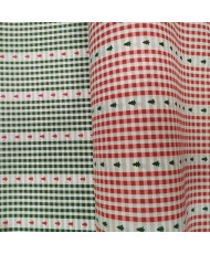 Tissu Épinette Rouge– Cretonne de Noël
