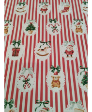 Tissu Sweetie Rouge– Cretonne de Noël