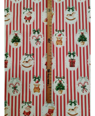 Tissu Sweetie Rouge– Cretonne de Noël