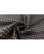 Coupon Jacquard Dragon Noir 65 cm