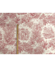 Coupon tissu Maharani rouge 2 mètres