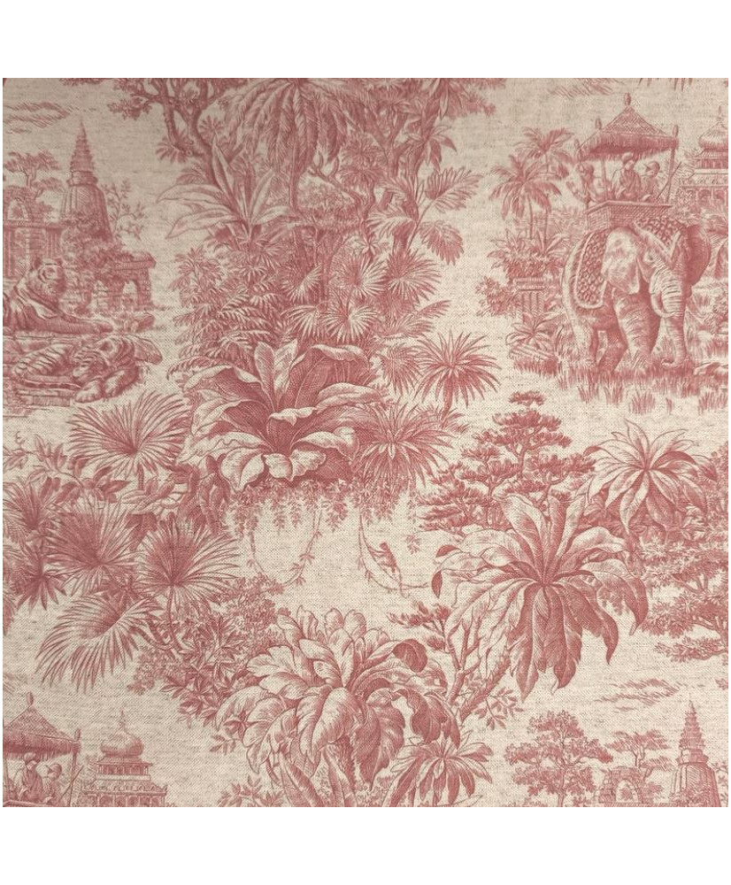 Coupon tissu Maharani rouge 2 mètres