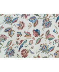 Palampore- Jacquard All over blanc-140 cm