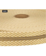 copy of Sangle Fantaisie chevron et Lurex Col: blanc