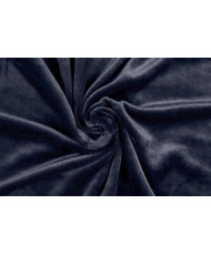 Navy Blue Microfibre Teddy Fleece Fabric