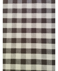 Toile de coton tissé teint Celestin-carreaux-coffe-150 cm de large