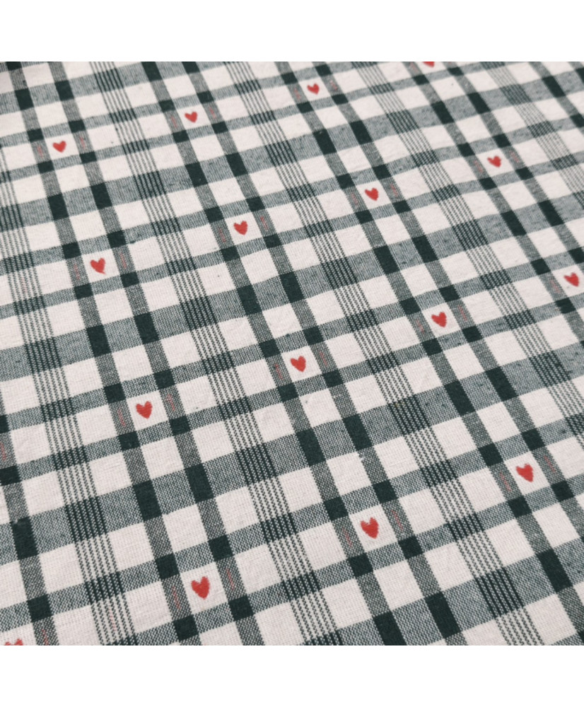 Tissu Jacquard "Ollon" tissé teint - 100 % coton