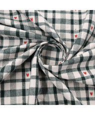 Tissu Jacquard "Ollon" tissé teint - 100 % coton