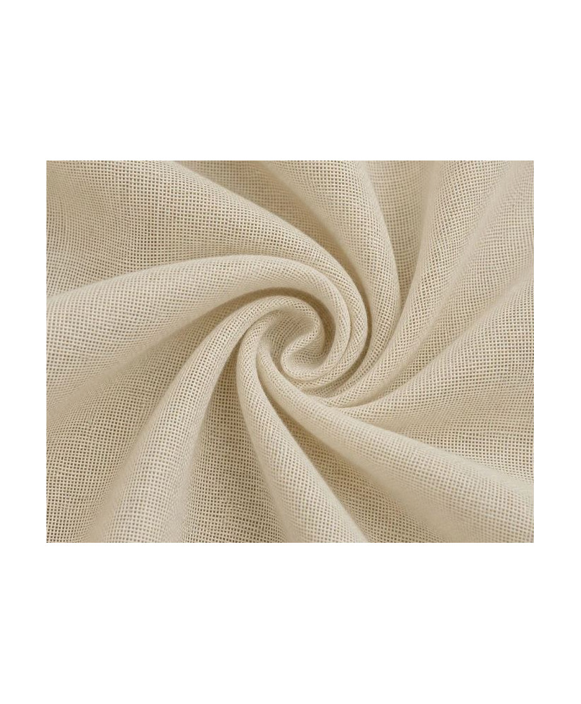 Tissu étamine alimentaire 100% coton couleur écru fabrique en France