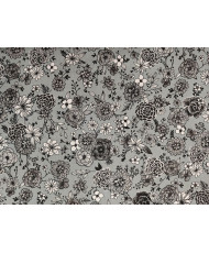 Floral col: gris