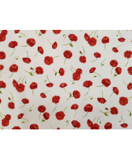 Coquelicot Fond: Blanc